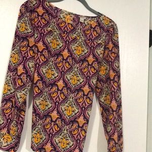 J.crew light and comfortable fabric, long sleeves u can use it for any occasion